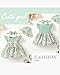 SUNNY PIGGY Baby Girl Clothes 0-3 Months Newborn Flower Girl Dress Summer Outfits Green One Piece Overall Skirt Set Ruffle Sleeve Cute Baby Dresses Headband+Hat