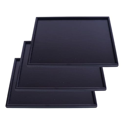 【和ぬりもん屋】 42cm長盆 黒 定食トレー42x31cm/ JUSTサイズの使い良いトレー/料理の盛り付けをお楽しみ下さい/お得なセット販売あり? (3)