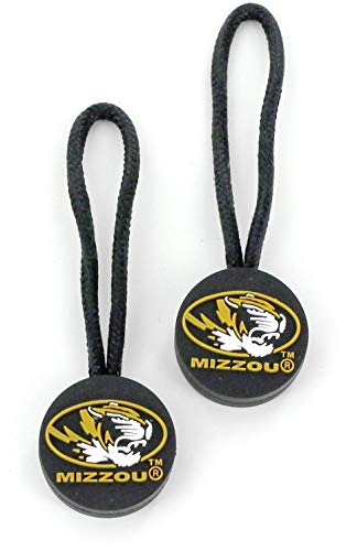 Aminco NCAA Missouri Tigers ID Zipper Pull, 2-Pack