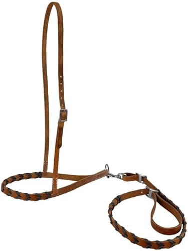 Miniatura 2 de Showman Argentina Cuero Trenzado Noseband Tie Down