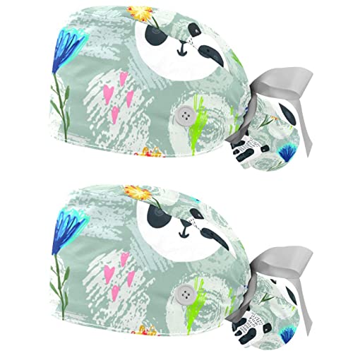 Chapeaux bouffants pandas pour la cuisine et les soins au quotidien