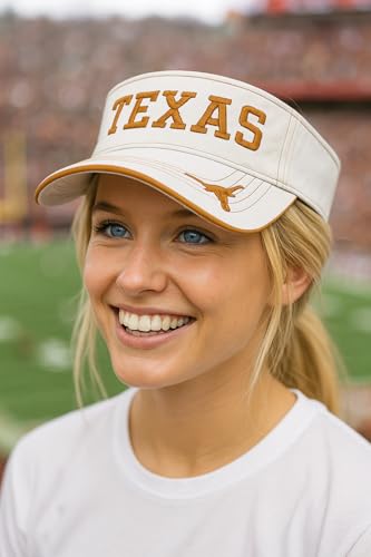 Visera oficial ajustable Texas University naranja/blanco miniatura 3