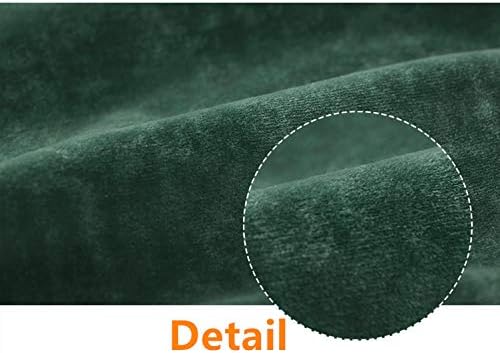 Miniatura 6 de MYRU 1 par de cortinas opacas de terciopelo nórdico de lujo verde oscuro para dormitorio y sala de estar (2 x 54 x 84 pulgadas, verde oscuro)
