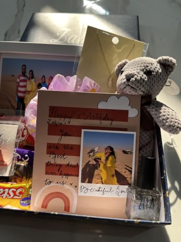 Image of HBH Celebration Hamper with Custom Name Photo Keepsake Present | Customized Photo Frame