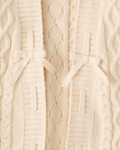 Image of The Children's Place Girls' Long Sleeve Open Front Knit Cardigan
