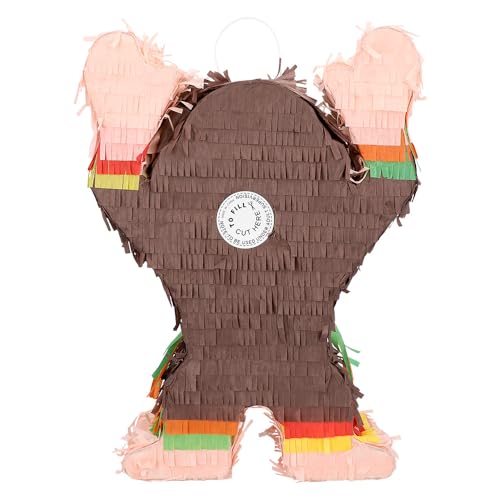 Boland 30969 - Pinata Affe, 39,5 x 10 x 27,5 cm, Hängedeko, Dekoration für Geburtstag, Mottoparty und Karneval