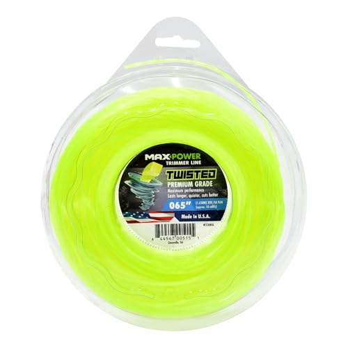 Maxpower 338806 Premium Twisted Trimmer Line .065-Inch Twisted Trimmer Line 200-Foot Length , Yellow
