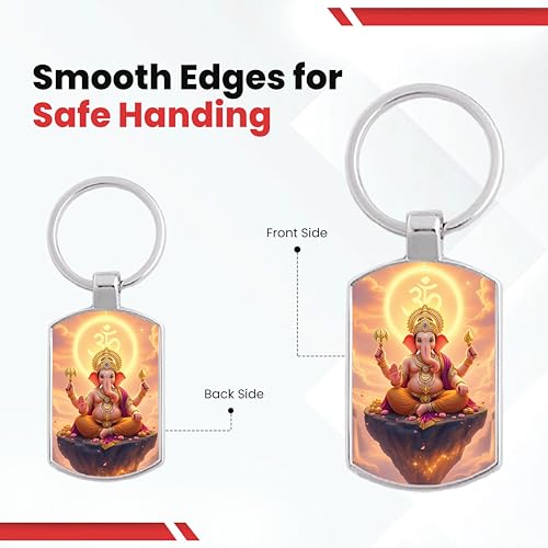 Image of Premium Printed Metal Keychain for Men & Women | High-Definition Artwork Print | Durable Key Ring for Car, Bike, Home & Office Keys | Stylish Decorative Key Holder Gift