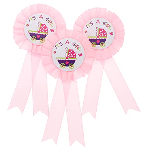 ULTECHNOVO 10 Piezas Decoración De La Insignia Género Vaya Neón Revelar Fiesta Ducha Insignia De Ropa De Shower Shower Decorations Insignias De Niña Hojalata