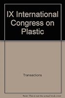 Ix International Congress on Plastic 0074516892 Book Cover