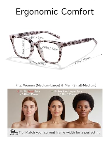 Image of Oversized Square Blue Light Glasses for Woman Men fashion Reduce Eyestrain Protection for TV /Computer /Gaming