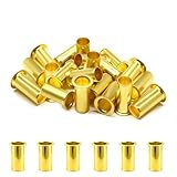 Siptenk 50PCS Brass Compression Tube Inserts for OD 1/2', Insert Tube Support Compression Sleeve Fitting, Sleeve Ferrules for Oil Water Air Pipe