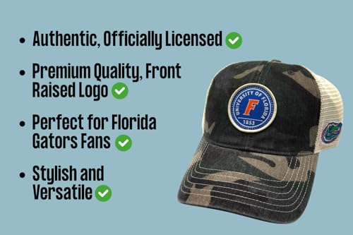 Gorra Trucker C5 Sports con Logo Universitario Florida Gators miniatura 7