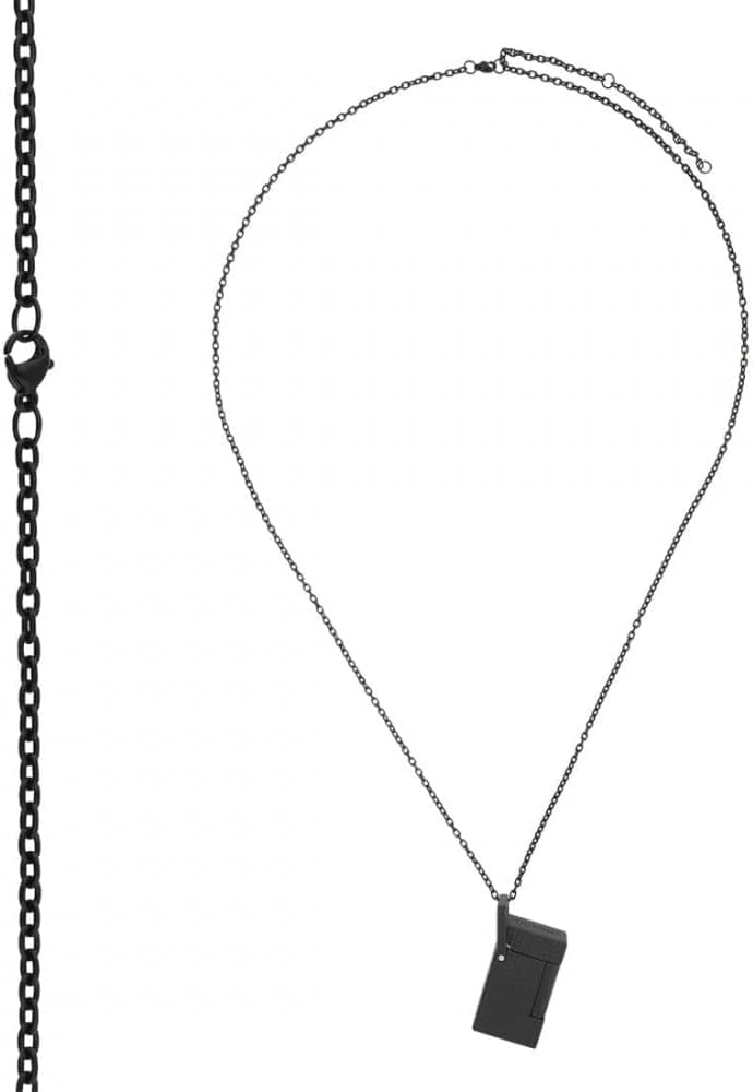 Black Matte Diamond Necklace Lighter by S.T. Dupont