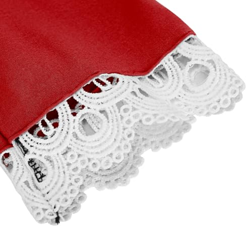 Kids Girls Lace Trim Leggings Trim Bottoms Stretchy Yoga Pants Dance Tights Skinny Cropped Pants Elastic Waist Trousers3