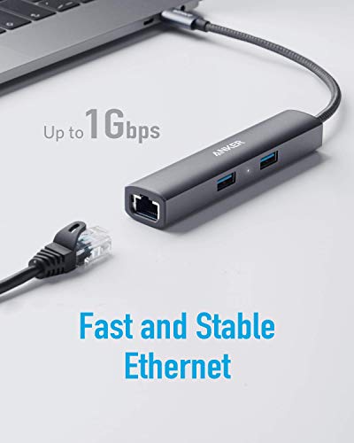 Anker 5-in-1 USB C Hub, with 4K HDMI, Ethernet Port and 3 USB 3.0 Ports