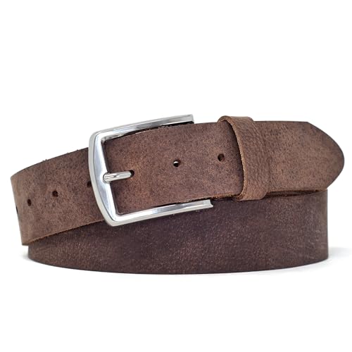 Ashford Ridge Made in England 40mm Full Grain Leather Belt with Classic Buckle