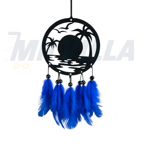 Image of Dream Catcher Car Hanging Handmade Hanging Wall Hangings, Home Decor Garden, Car, Outdoor, Bedroom Pack of 1 (NATUR-CAR-HANG-01)