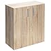 Produktbild Casaria® Kommode mit 2 Türen 77x60x30cm Holz Modern höhenverstellbarer Einlegeboden Schlafzimmer Büro Flur Mehrzweckschrank Aktenschrank Schrank Eiche