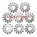 8Pcs Gear Cutter High Speed Steel Milling Cutter 20° Pressure Angle Cutting Tool Industrial Supplies M2 PA 20° Degree #1-8 Bevel Involute Gear Milling Cutter HSS Module