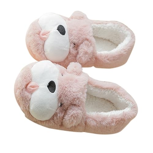 LIFKOME Warm Cotton Slippers for Winter Anti-skid Bedroom Shoes with Thick Lining Comfortable Home Footwear for Relaxation and Indoor Use for Cold Days