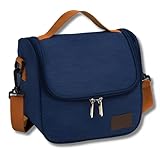 Bolsa Térmica Lancheira com Alça de Ombro para Marmita - Trabalho Academia Escola e Passeios Super Premium (AZUL)