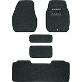 ボンフォーム(BONFORM) カーマット バリューマット 軽ハイトワゴン 1台分5枚セット ズレ防止加工 ヒールパッド付 ストッパー対応 ケイハイトワゴンヨウ ブラック 6450-38BK