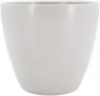 Vaso de Cerâmica Decorativo para Plantas - Genoa Branco Fosco 14x13cm Decorativo