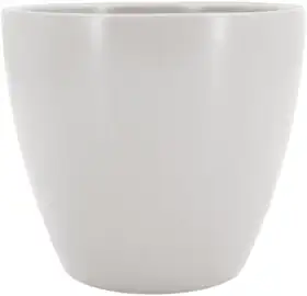 Vaso de Cerâmica Decorativo para Plantas - Genoa Branco Fosco 14x13cm Decorativo
