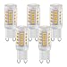 Ampoules LED G9 3W Blanc Chaud 2700K, Ampoules LED G9 Non Dimmable, Équivalent à une Ampoule Halogène 33W, Ampoules LED G9 Maïs pour Éclairage Domestique, Non-Flicker, AC 220-240V, Paquet de 5