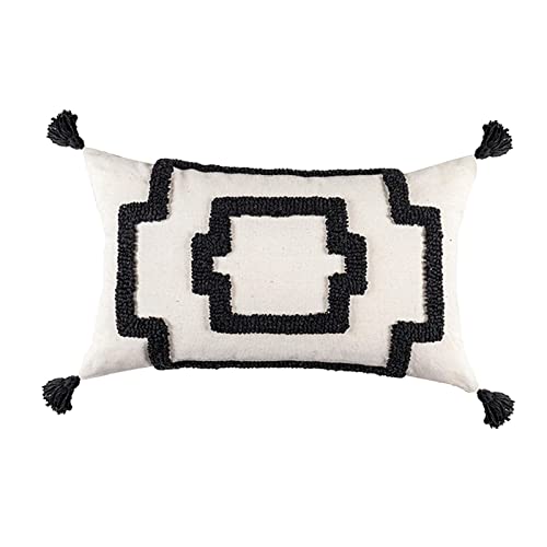 SHOPORA® Comfortable Pillowcase Tufted Weaving Tassels Elegance Living Room Ornaments Rectangle 1 | Home Decor | Pillows Deal