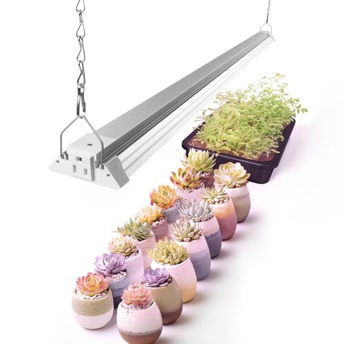 Image of Barrina TX72 4FT Grow Lights for Seed Starting, 72W(500W Equivalent), High PPFD, Full Spectrum, Linkable, Hanging Light Fixture, Grow Lights for Indoor Plants, Vegetables with On /Off Switch, 1 Pack