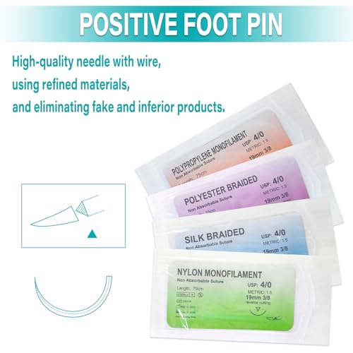 Spectabilis Suture Thread and Needle Set for Medical Students (32 Mixed) - Practice Surgical Kit, Kit De Sutura Completo Profesional, Suturas Quirurgicas Veterinary Use