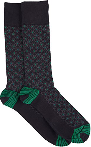 Perry Ellis Mens Microfiber Crew Dress Socks Navy 7-12