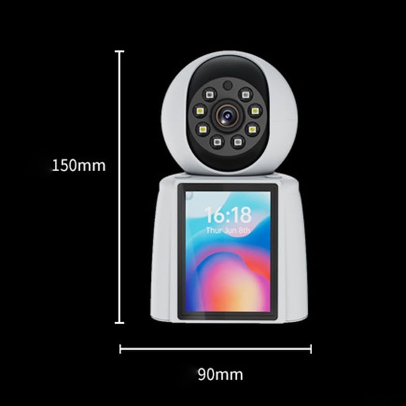 Cámara interior de video/audio bidireccional, monitor de bebé de 2 MP con control de aplicación, cámaras para perros de mascotas, detección de humanos/sonido/llanto, cámara de seguridad para el hogar