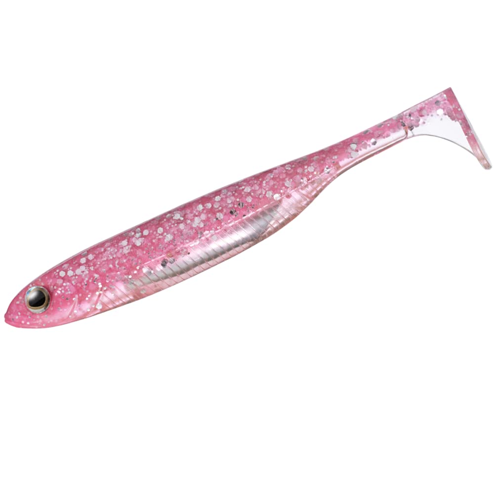 Fish Arrow Flash-J Shad Plus SW 4" (5 adet/paket) #117 Glow pink/silver Olta
