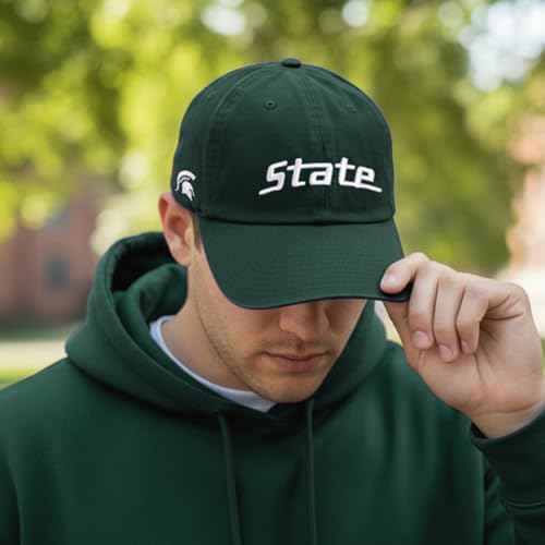 Gorra bordada ajustable Verde Spartans MSU miniatura 5