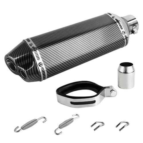 FLYPIG 1.54-2' dual outlet Inlet Slip On Exhaust...