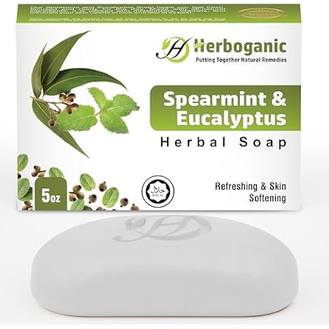 HERBOGANIC Spearmint Eucalyptus Soap Cover