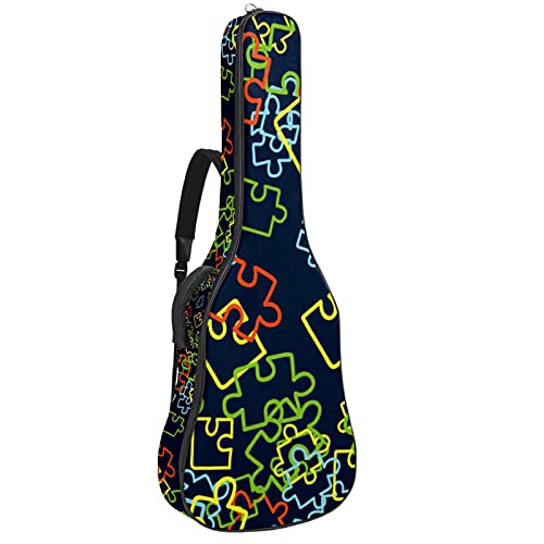 Housse mandoline et basse acoustique 106 cm avec rangement pour accessoires