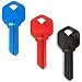 KeySmart AirKey - Ultra Lightweight Aluminum Keys (3 Pack, KW1, Black/Blue/Red)