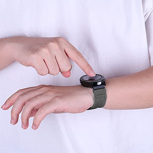 compatible with 16mm 18mm 19mm 20mm 22mm 24mm watch bands quick release replacement wristbandadjustable stretchy nylon solo loop straps fabric braided sport elastic bands for men women