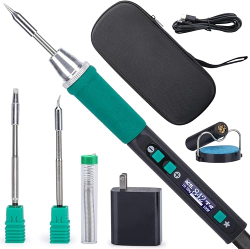 YIHUA 928D-IV ハンだゴテ Type-Cポート搭載 はんだごてキット C235カートリッジ採用 急速加熱 90～450℃温度調整可能 PD/QC/自适应プロトコル対応 LCDディスプレイ 多機能保護カバー付属