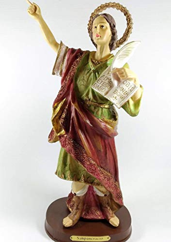 Salud - Dinero Y Amor - Arte Sacro - Figura DE San PANCRACIO - Estatua ESTATUILLA DE San PANCRACIO 29 CM.