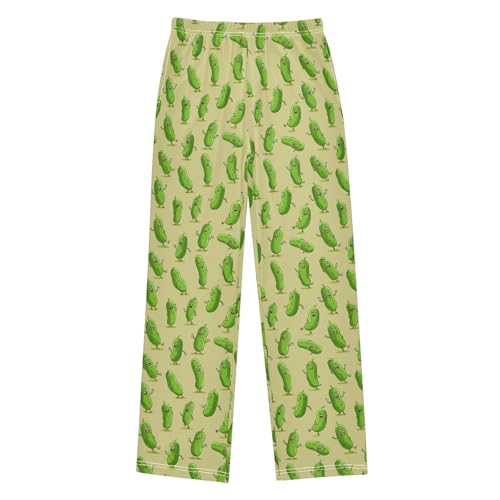 Pajama Bottoms, Cartoon Funny Cucumbers Pajamas Pant Sleep Long Pants Lounge Wear Sleepwear Pjs