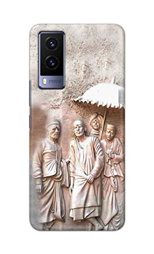 Image of Printed Hard Back Cover Case for Vivo V21e 5G Back Cover (Sai Baba) -1803