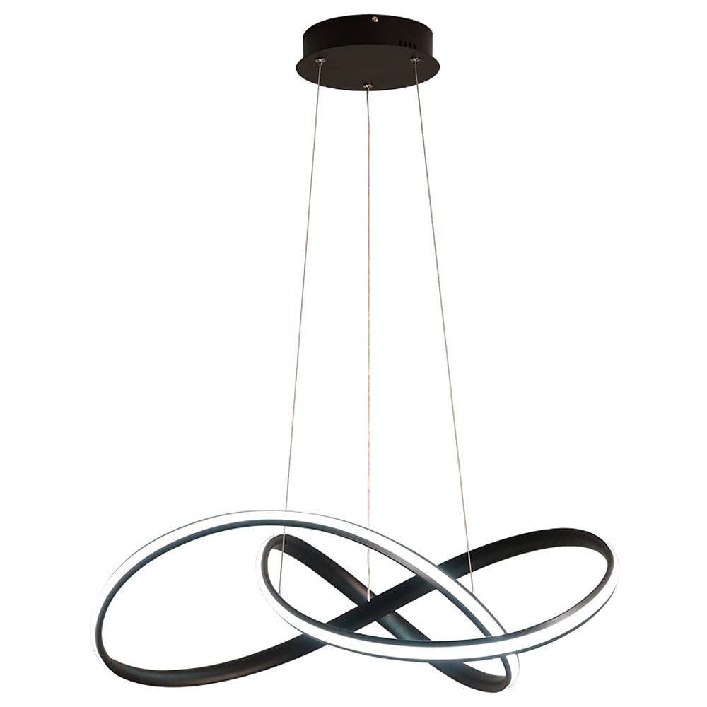 Lustre LED moderne à intensité variable, plafonnier réglable en hauteur