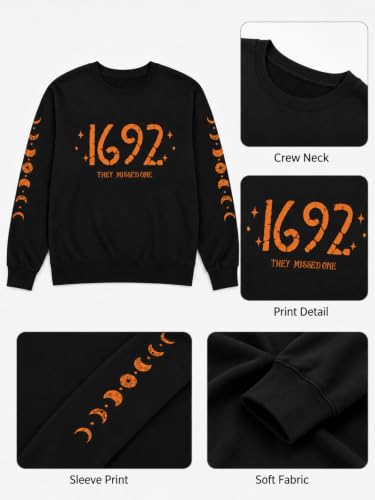 Halloween Sweatshirt For Women Halloween Ghost Long Sleeve Shirt Tops - image 6