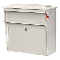 Mail Boss 7173 Classic Wall Mailbox with Lock, Black