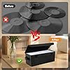 Aolawco 2 Pack CD Storage Boxes, 14"*6.2"* 5.5" CD Case with Cover, CD Case Holder 35 CDs in Full Jewel Cases, 70 CDs in Slim Cases or 180 Discs in CD Sleeves - Black #5